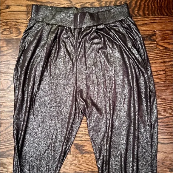 Divided Metallic Gray Pull-On Joggers - Picture 2 of 5